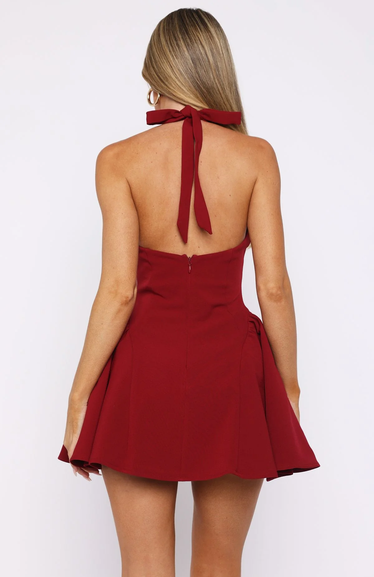 Living In A Memory Mini Dress Red - Image 4