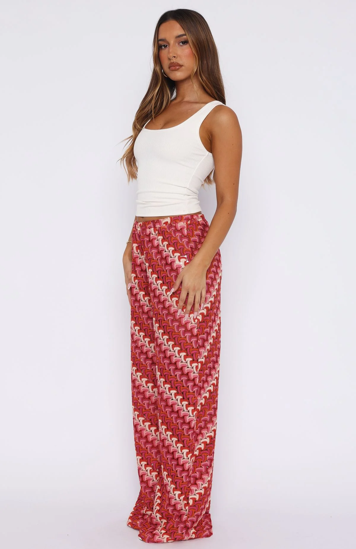 Long Desire Pants Berry - Image 3