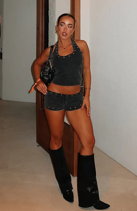 Lost Souls Halter Top Washed Black - Image 9