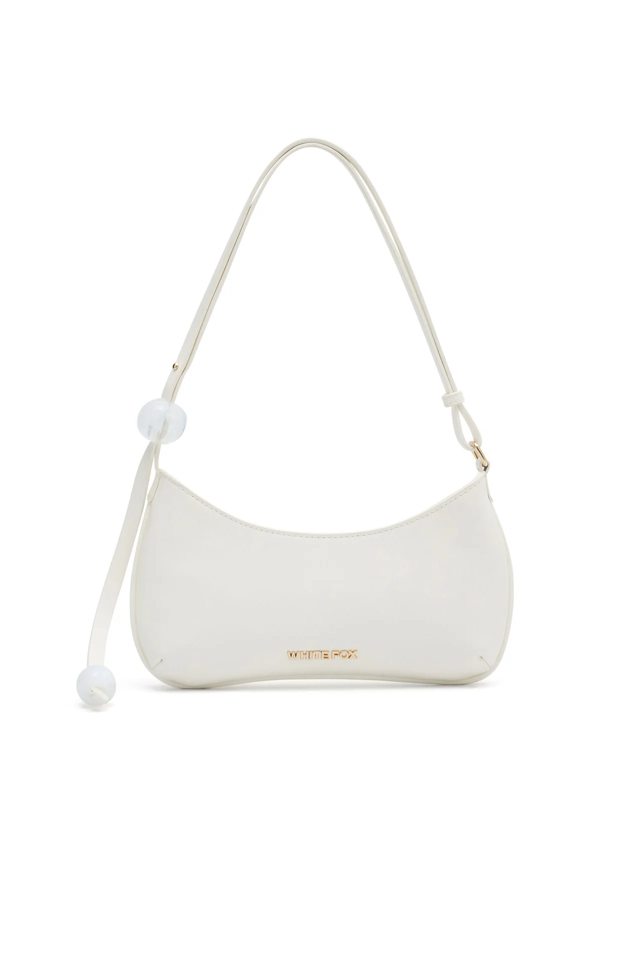 Lotus Shoulder Bag Cream PU - Image 2
