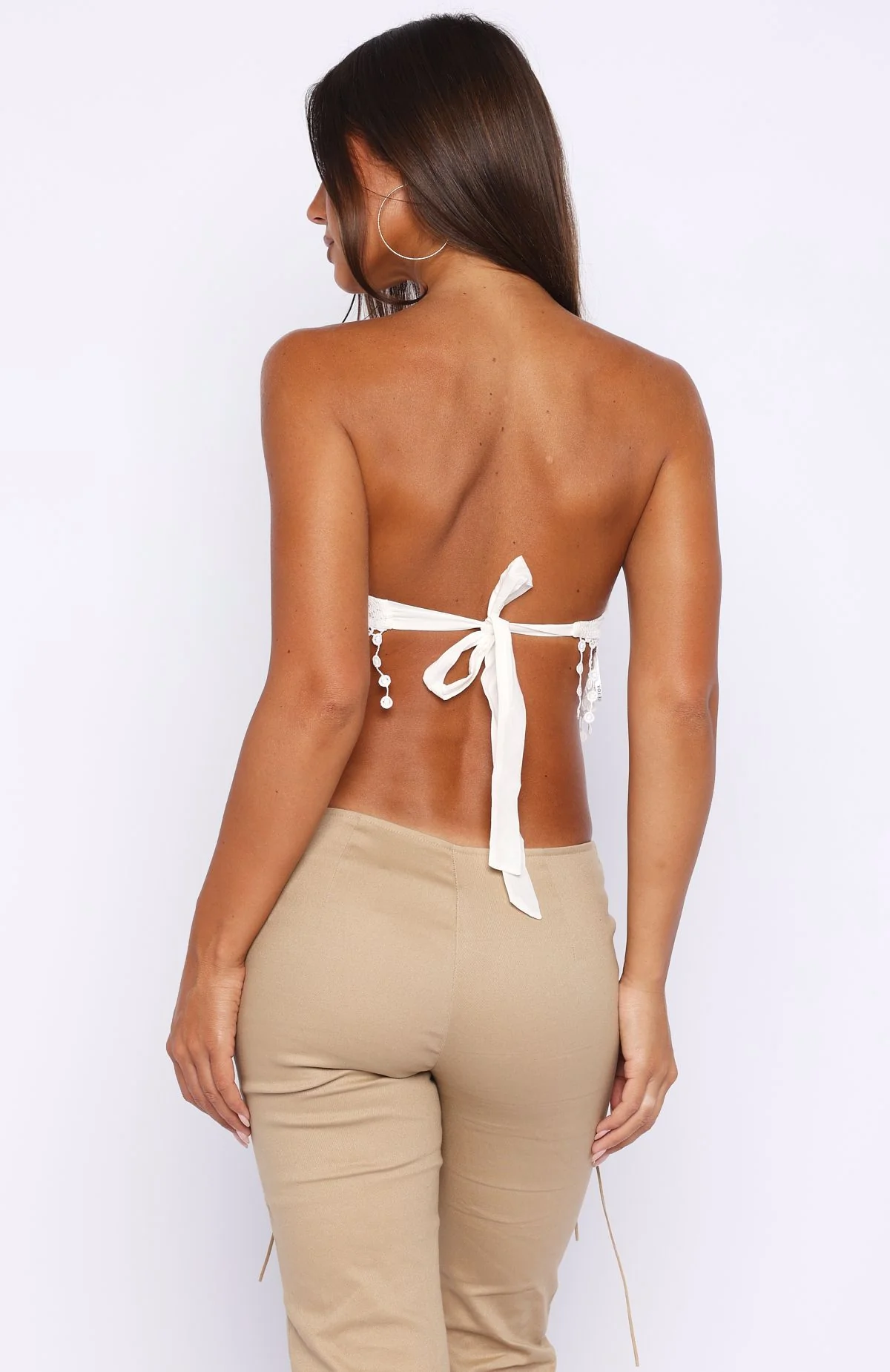 Love Fest Strapless Top White - Image 5