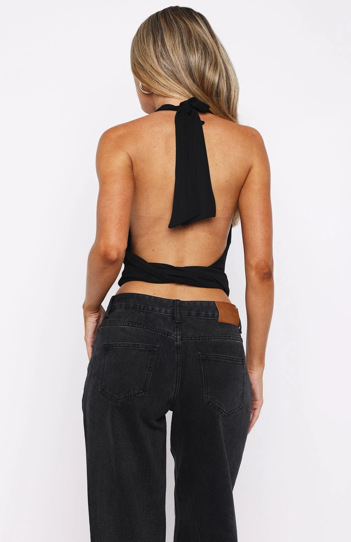 Love Me In Light Halter Top Black - Image 5
