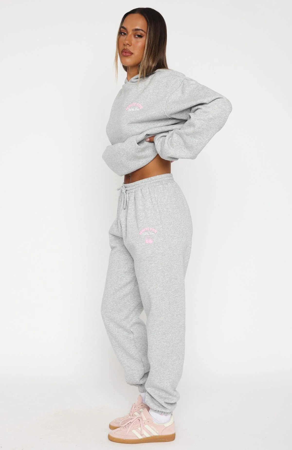 Love Me Tender Sweatpants Dark Grey Marle - Image 3