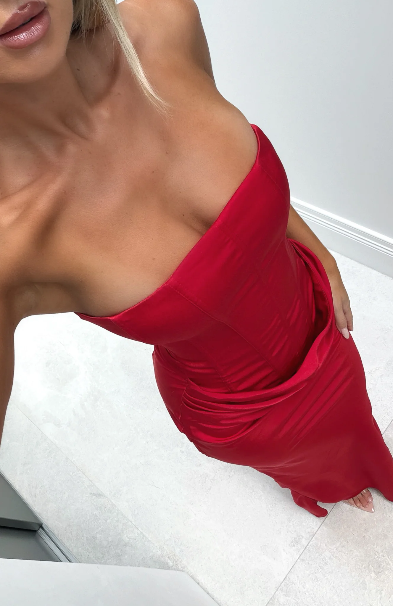 Love This Feeling Maxi Dress Red - Image 6