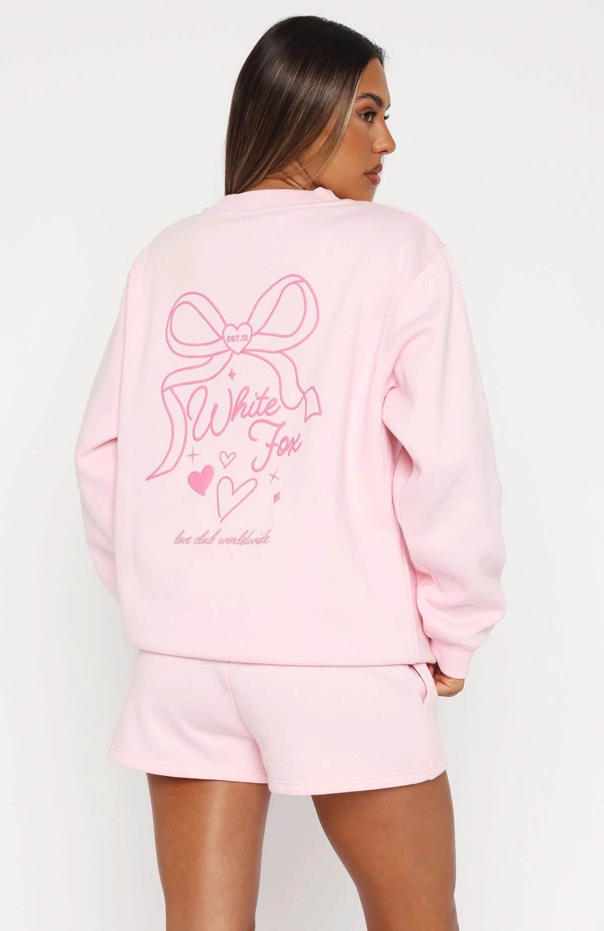 Love You Forever Oversized Sweater Pink - Image 4