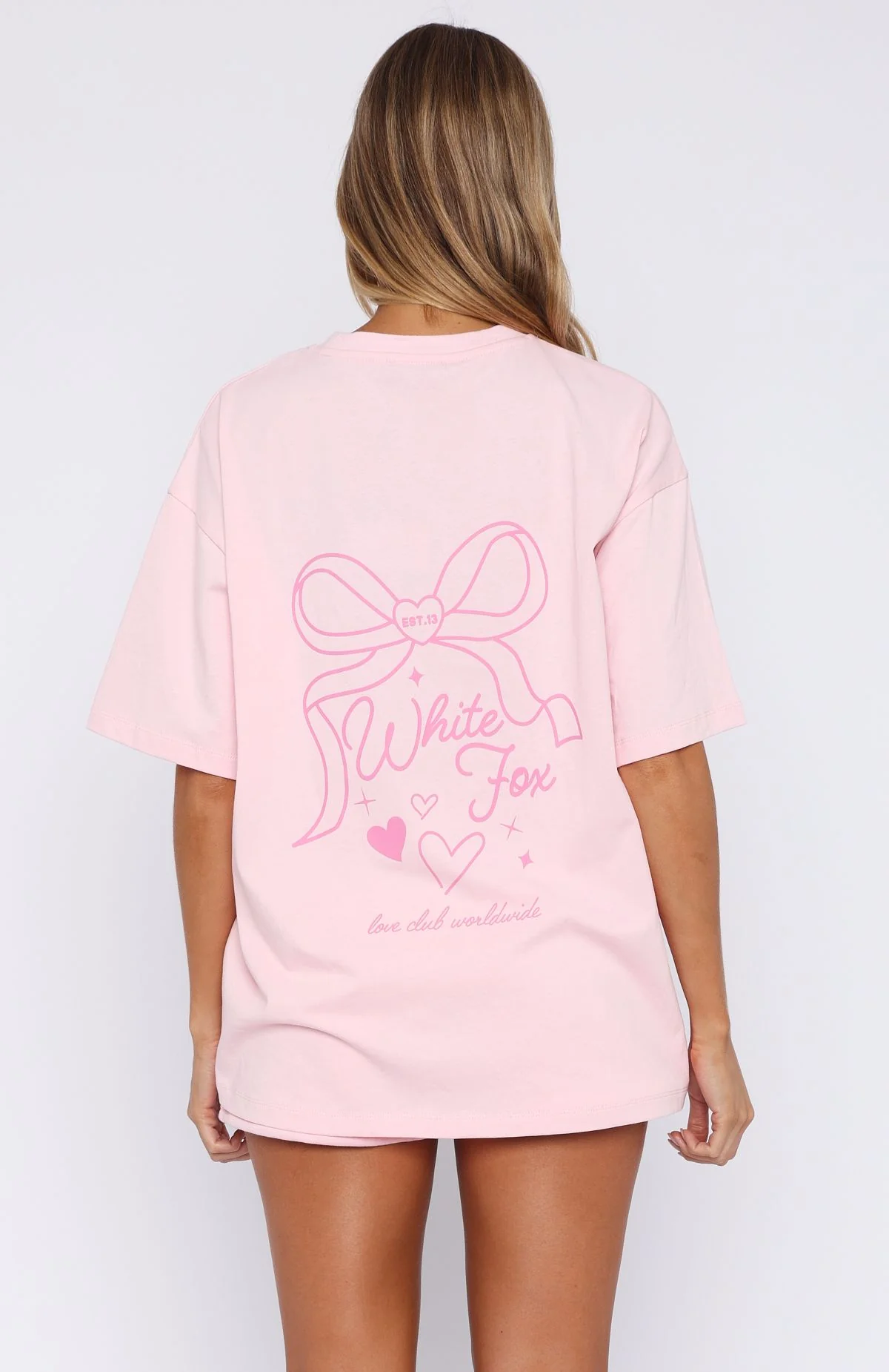 Love You Forever Oversized Tee Pink - Image 4
