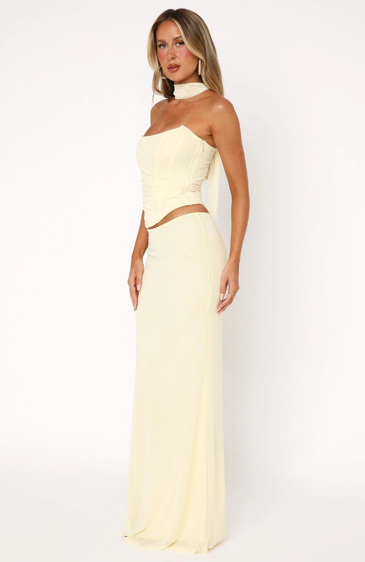 Loving You Maxi Skirt Lemon - Image 3