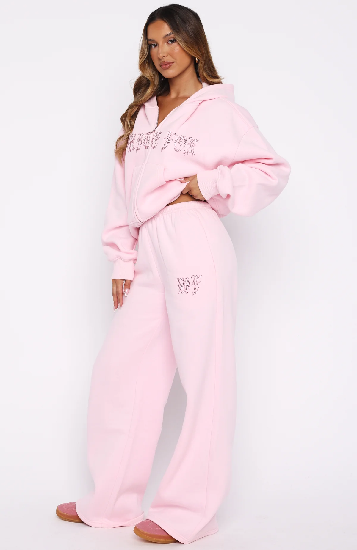 Lucky Ones Wide Leg Sweatpants Pink - Image 3