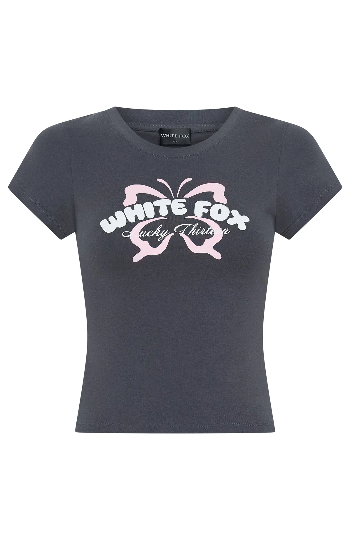 Lucky Thirteen Audrina Baby Tee Volcanic - Image 5