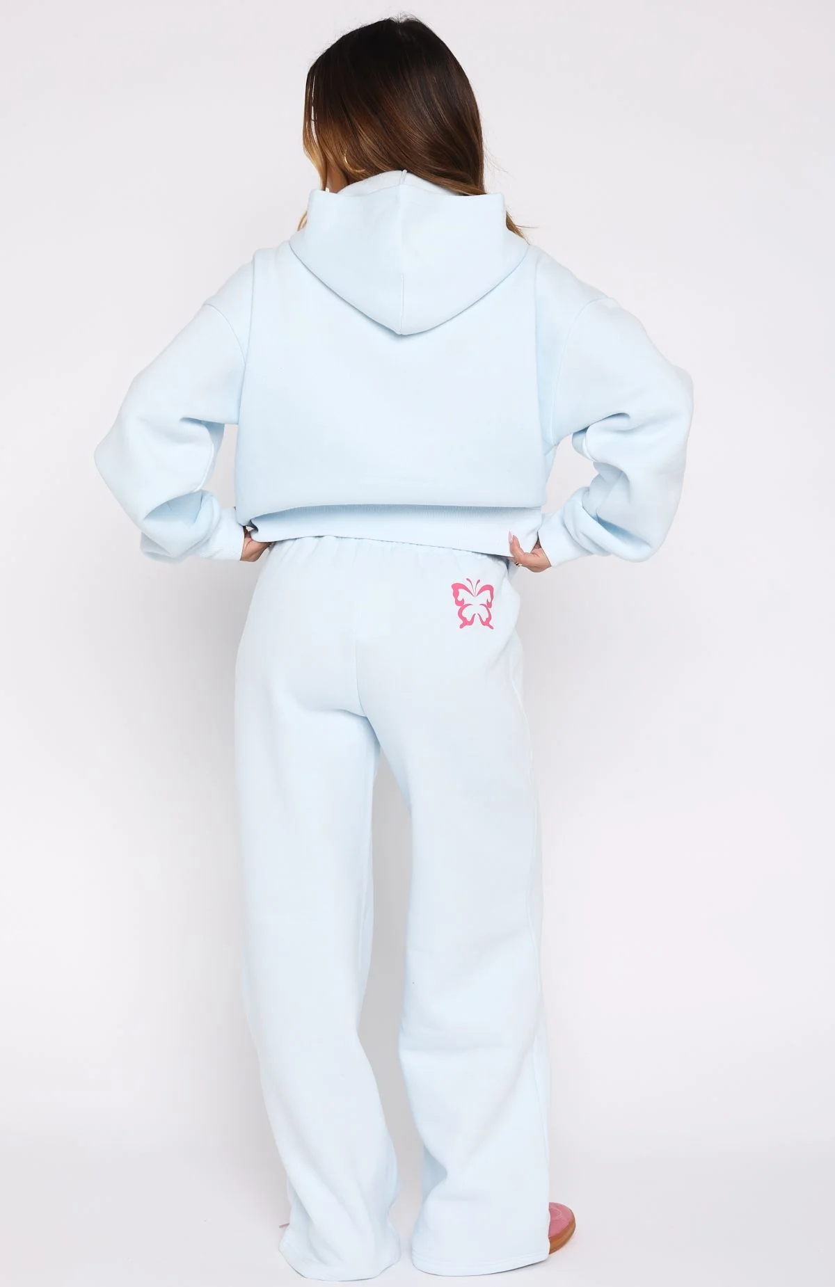 Lucky Thirteen Audrina Wide Leg Sweatpants Blue - Image 4