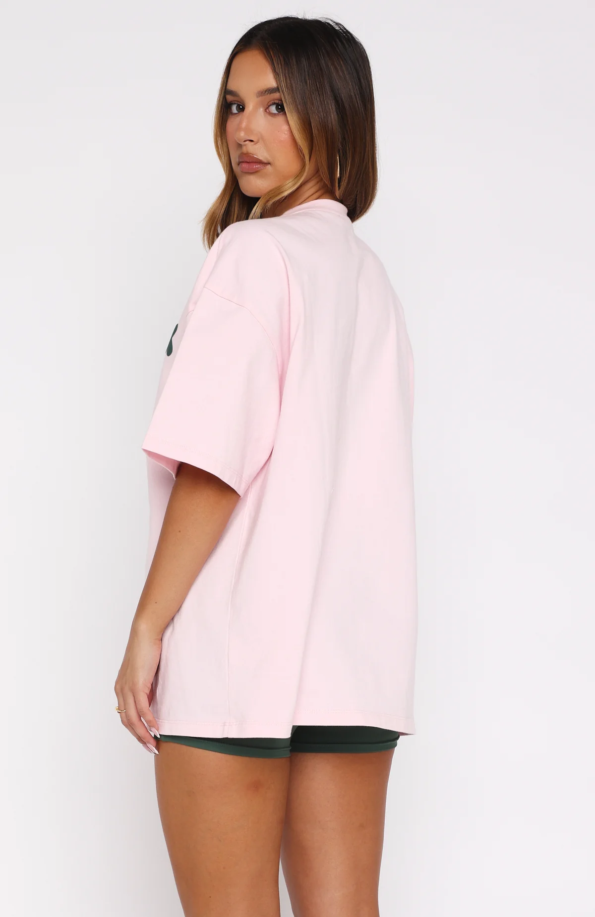 Lucky Thirteen Charise Oversized Tee Soft Pink - Image 4