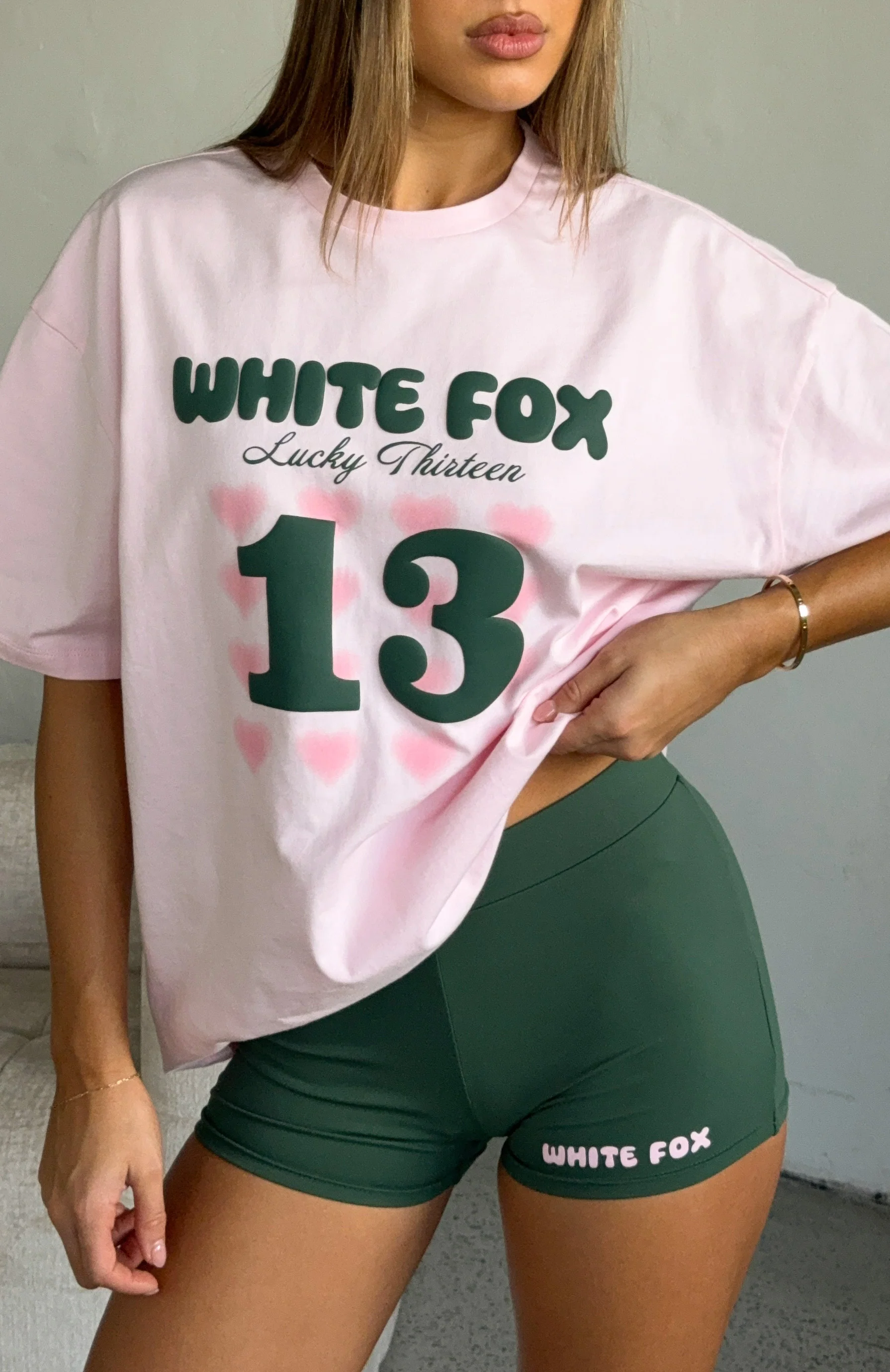 Lucky Thirteen Charise Oversized Tee Soft Pink - Image 6