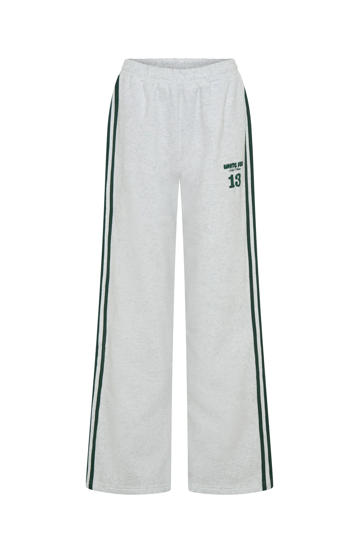 Lucky Thirteen Charise Wide Leg Sweatpants Grey Marle - Image 6