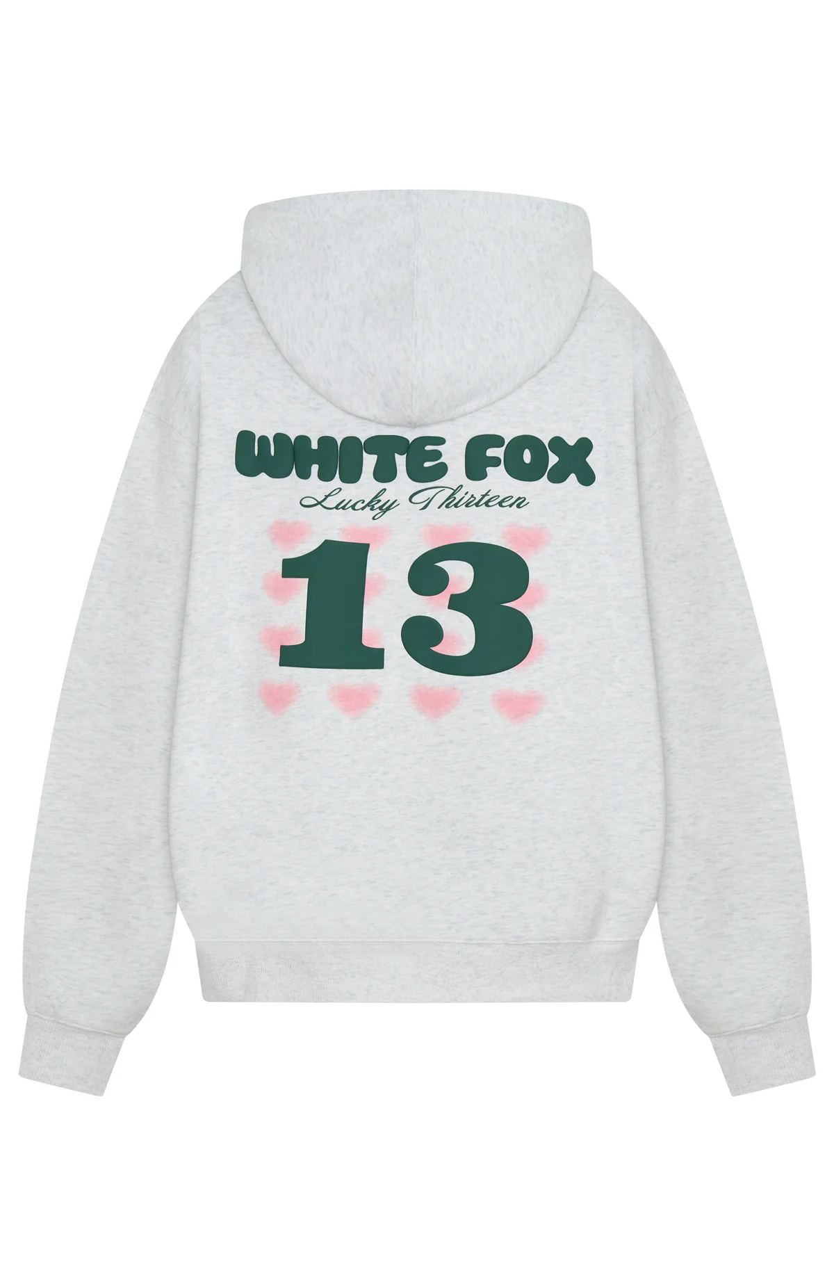 Lucky Thirteen Charise Zip Front Hoodie Grey Marle - Image 8