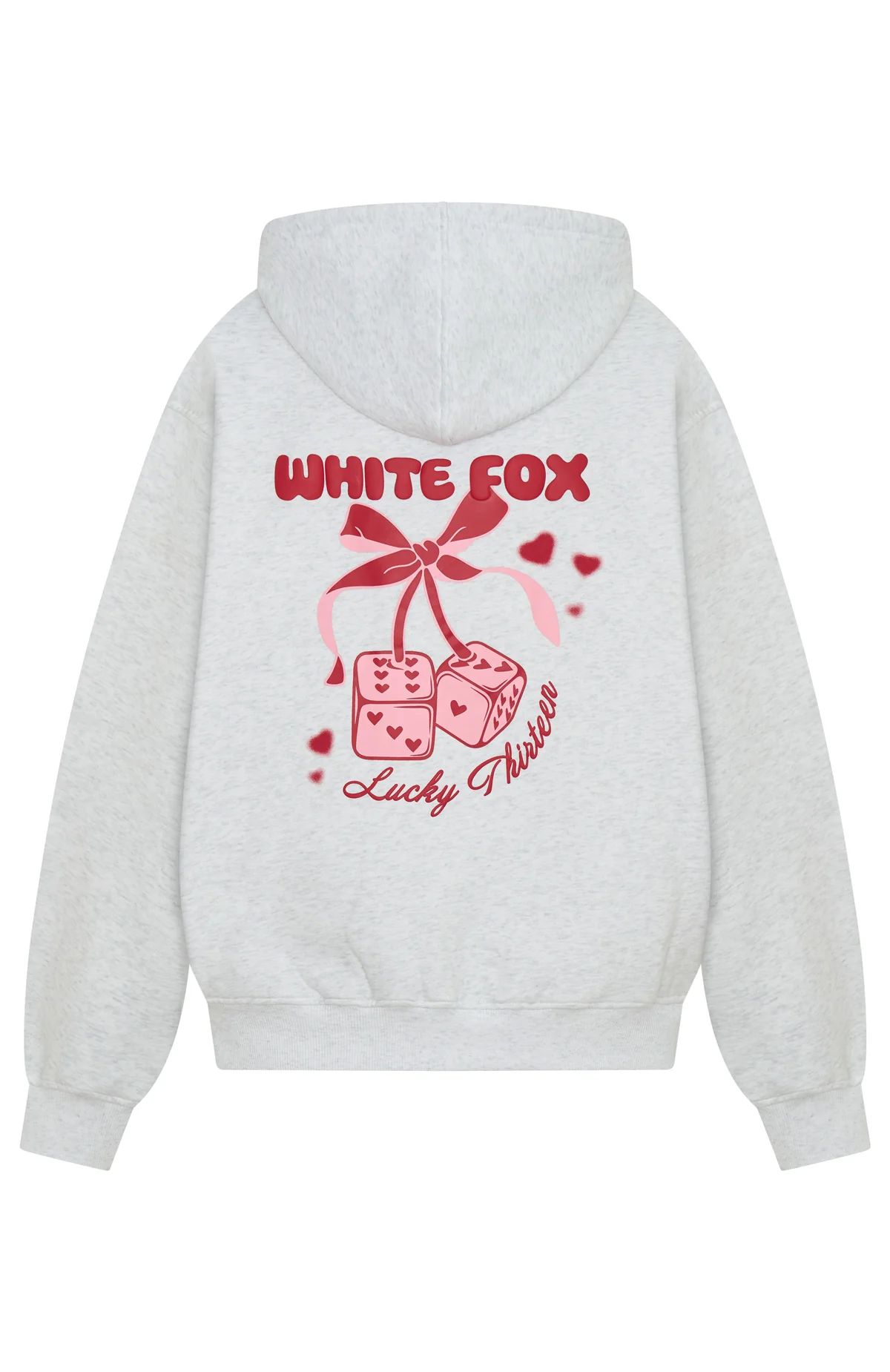 Lucky Thirteen Cheyenne Oversized Hoodie Grey Marle - Image 5