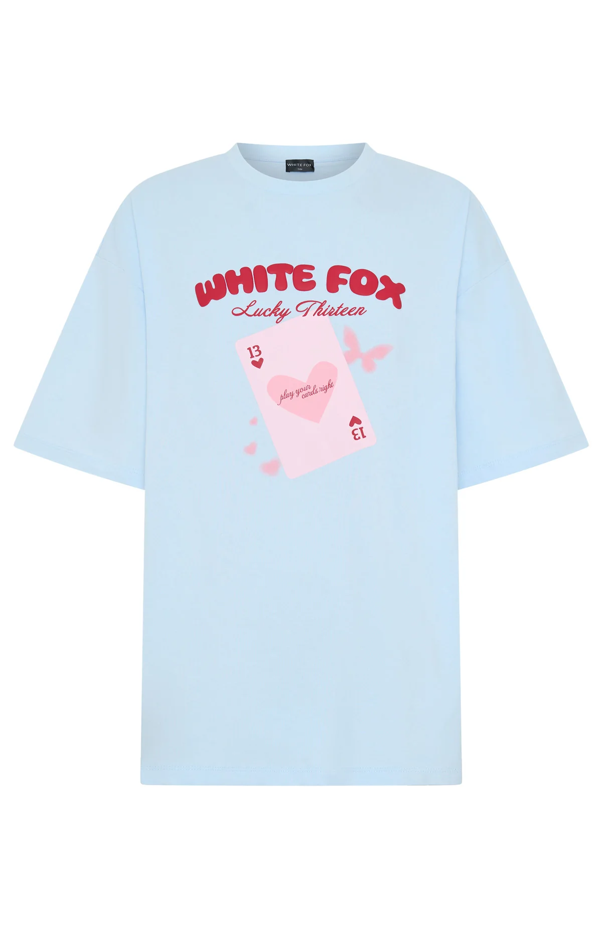Lucky Thirteen Kalena Oversized Tee Blue - Image 5