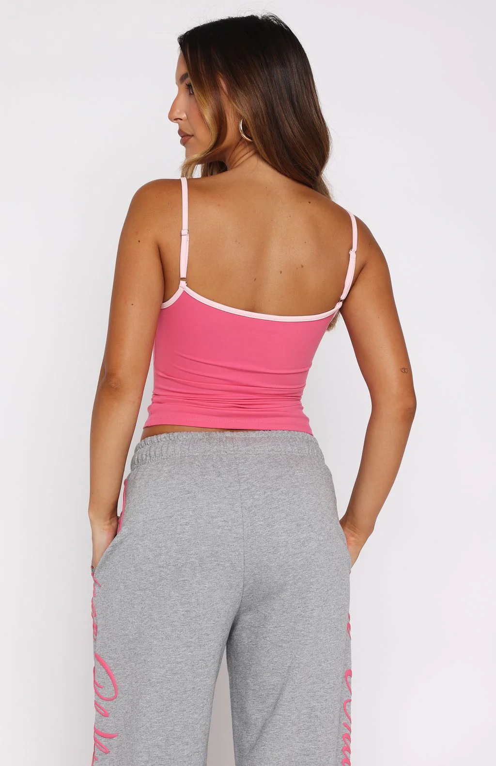 Lucky Thirteen Shaya Singlet Hot Pink - Image 4