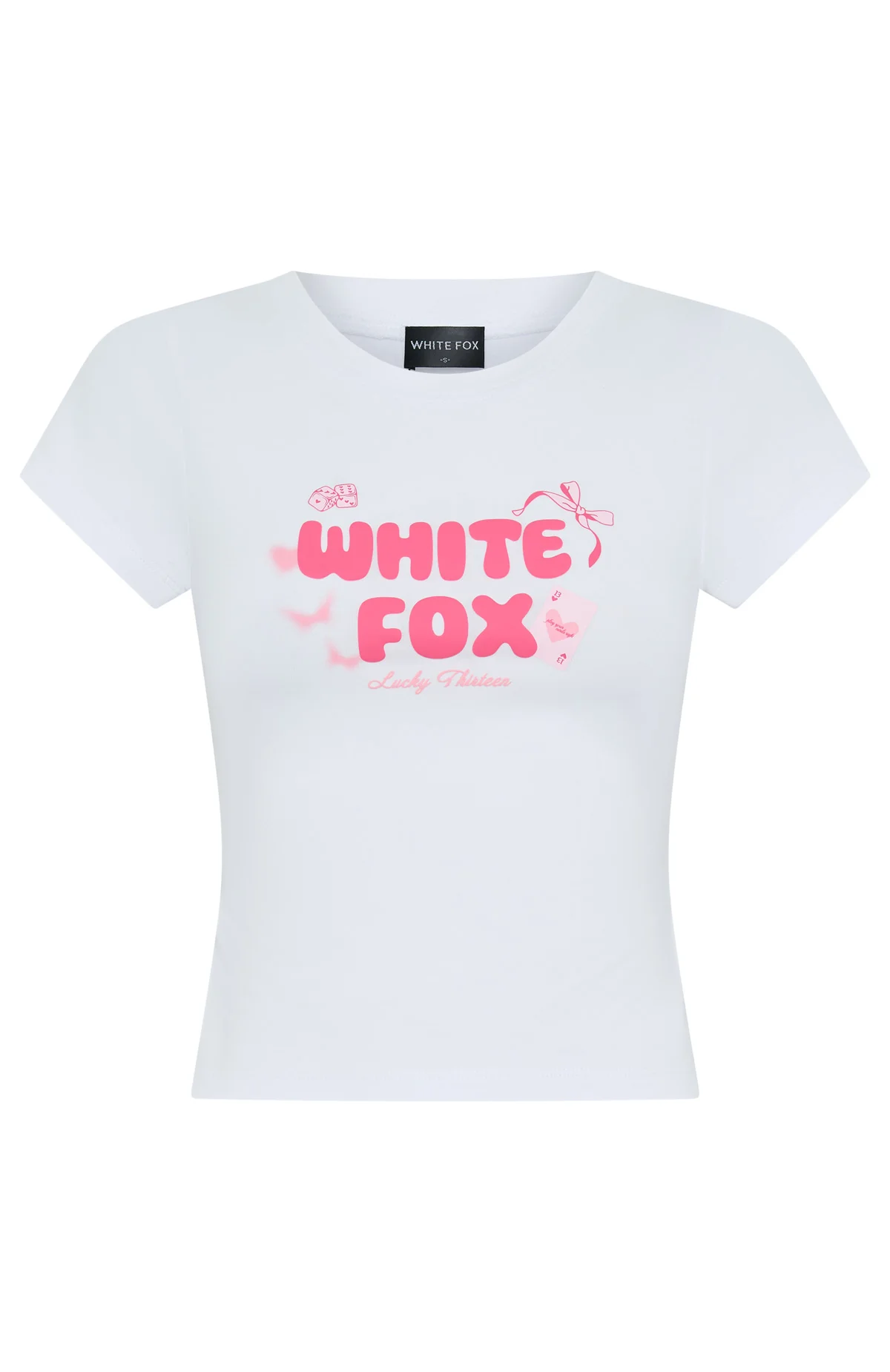 Lucky Thirteen Stephanie Baby Tee White - Image 5