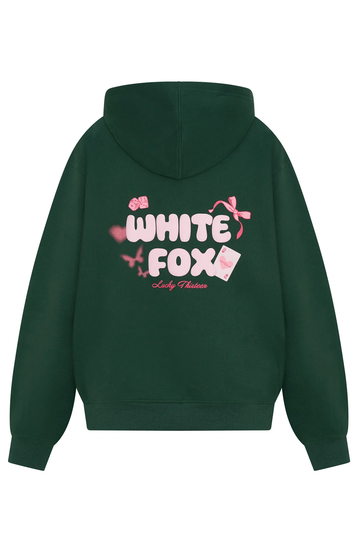 Lucky Thirteen Stephanie Oversized Hoodie Green - Image 5
