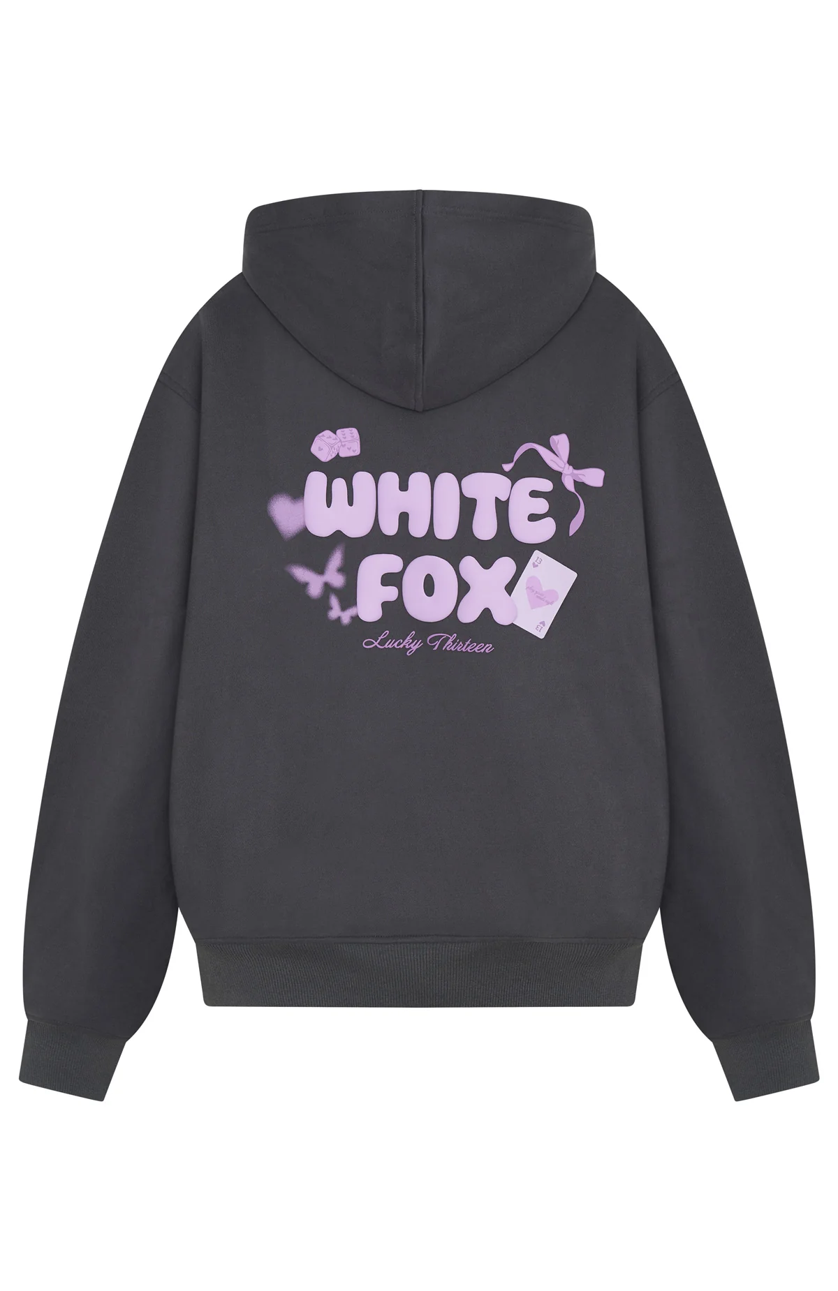 Lucky Thirteen Stephanie Oversized Hoodie Volcanic - Image 6