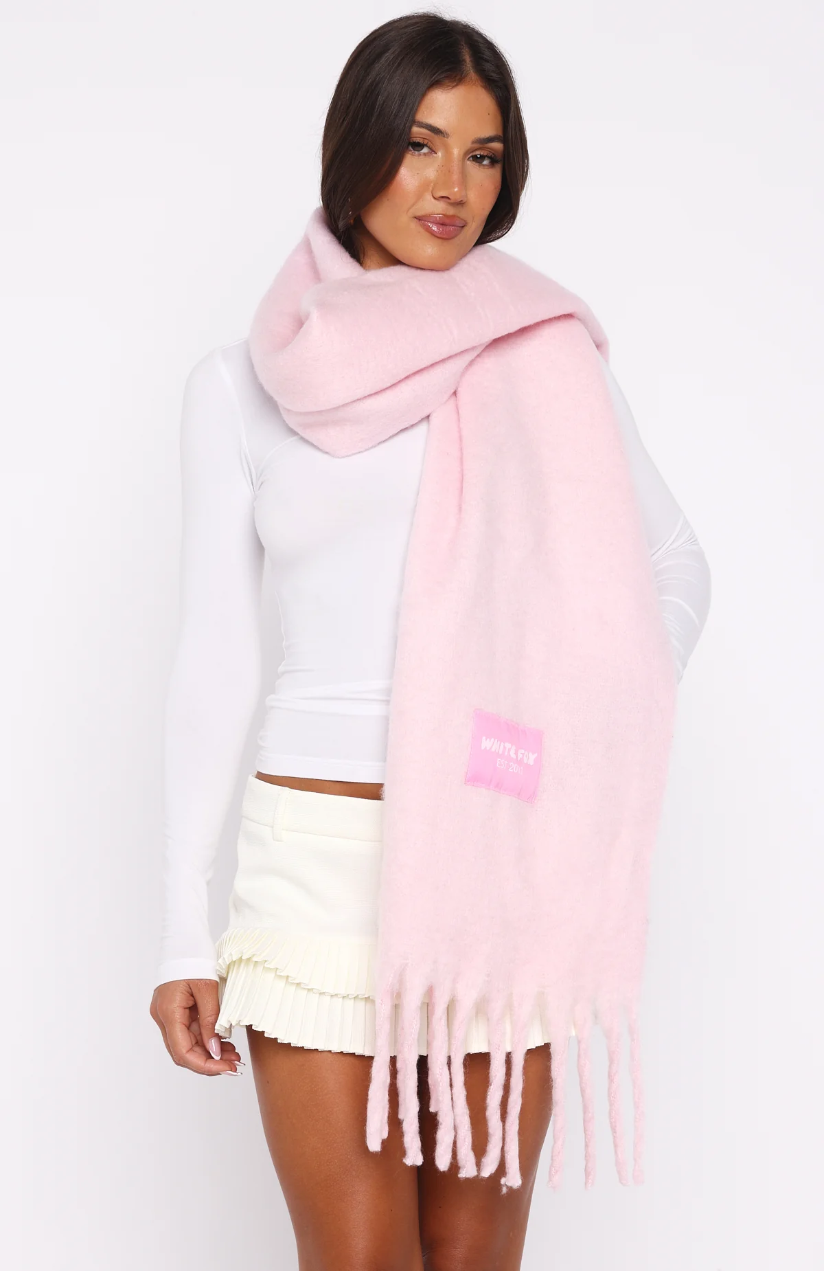 Luna Scarf Baby Pink - Image 2