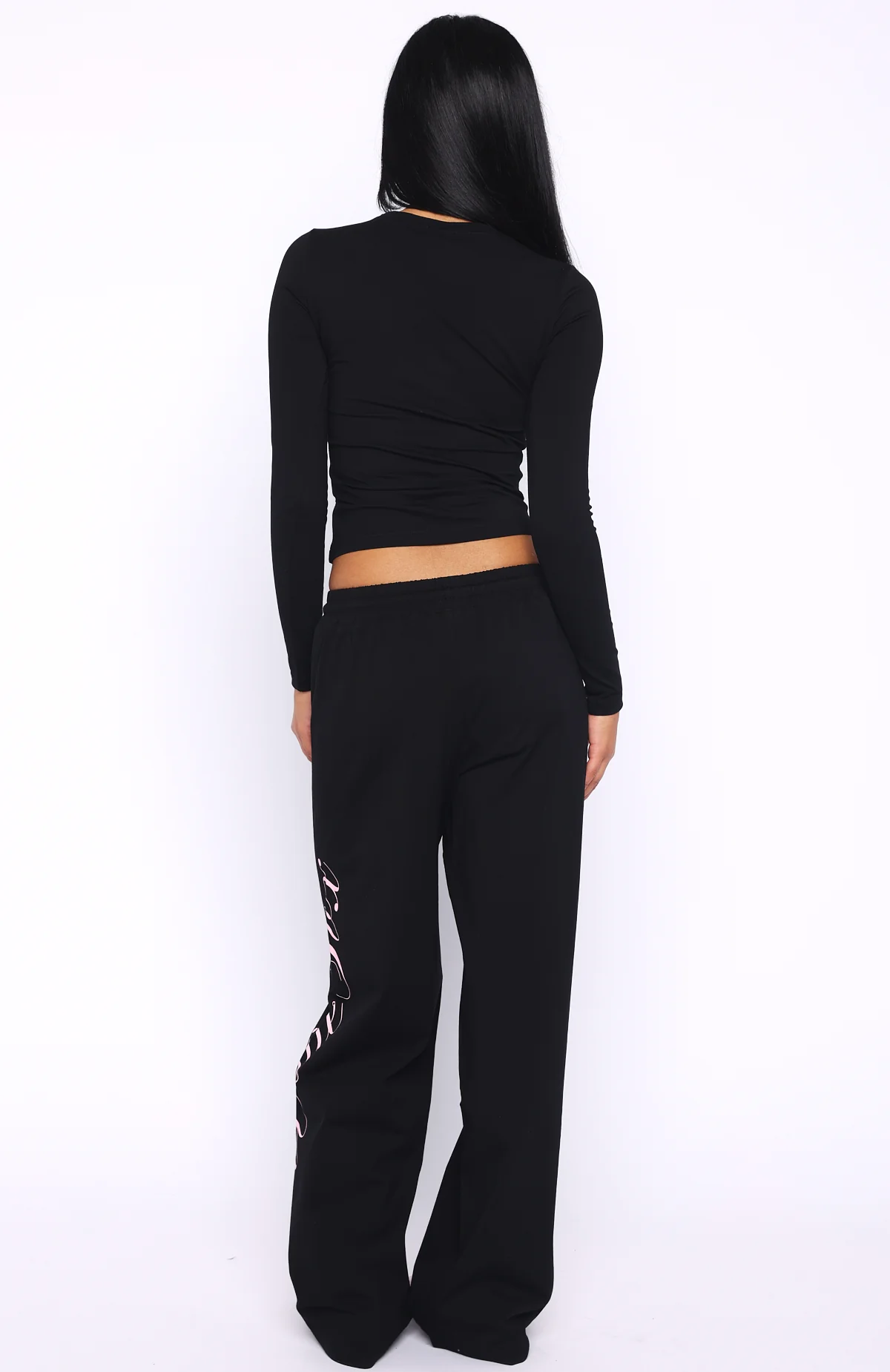 Luxurious Girl Track Pants Black - Image 4