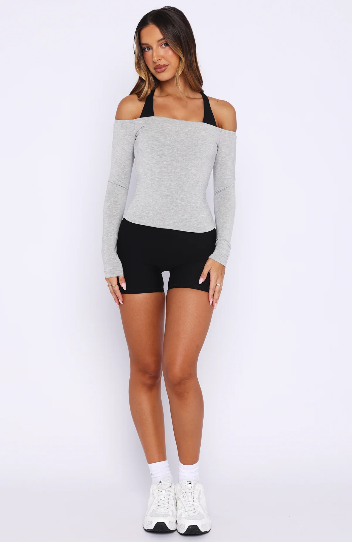 Mad For You Long Sleeve Top Grey Marle - Image 5