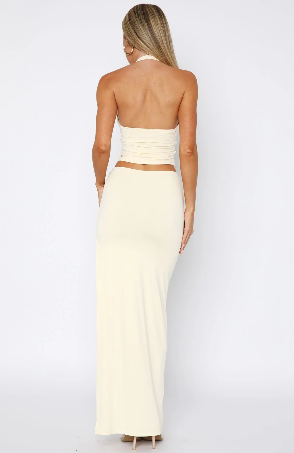 Made You Look Maxi Skirt Bone - Image 4
