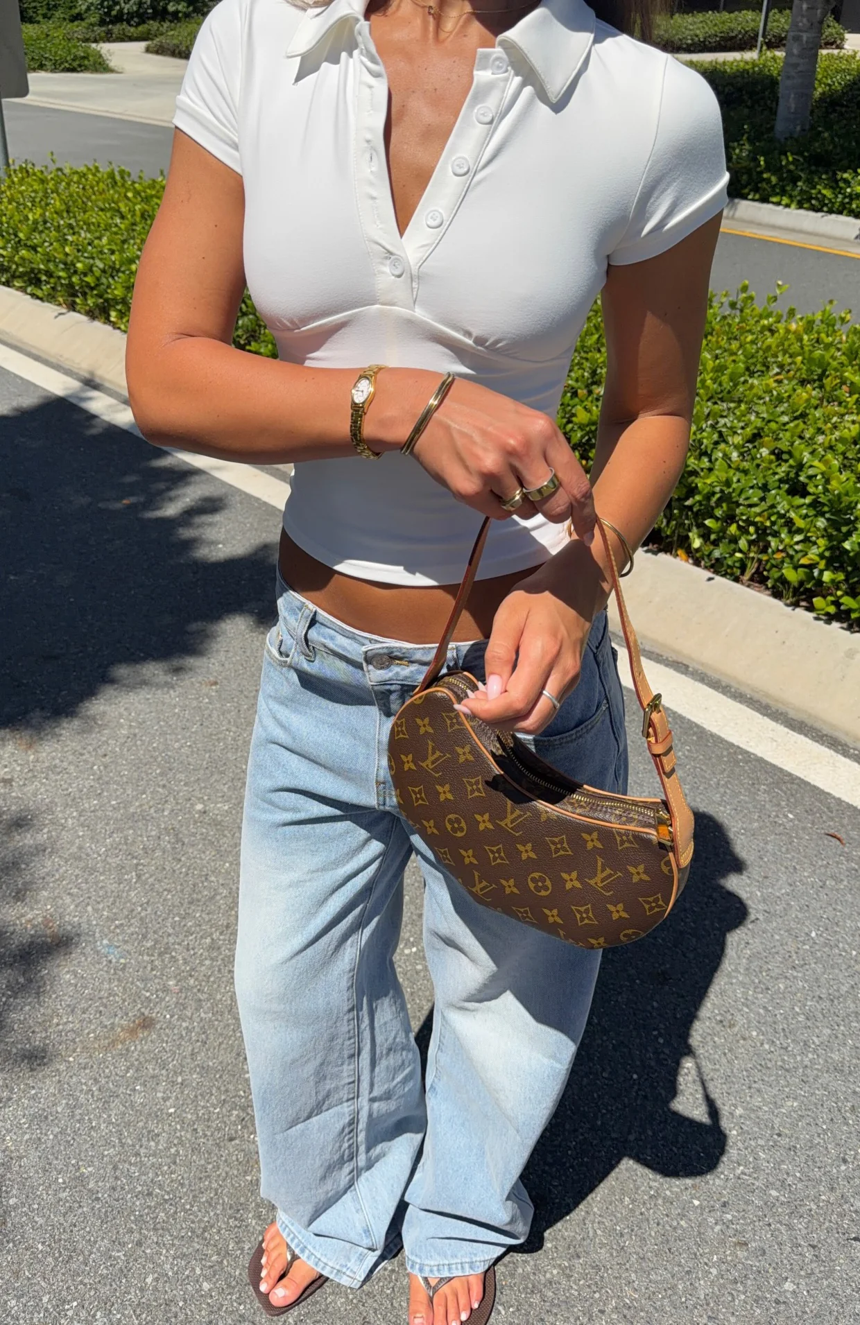 Maeve Low Rise Wide Leg Jeans Light Blue - Image 2