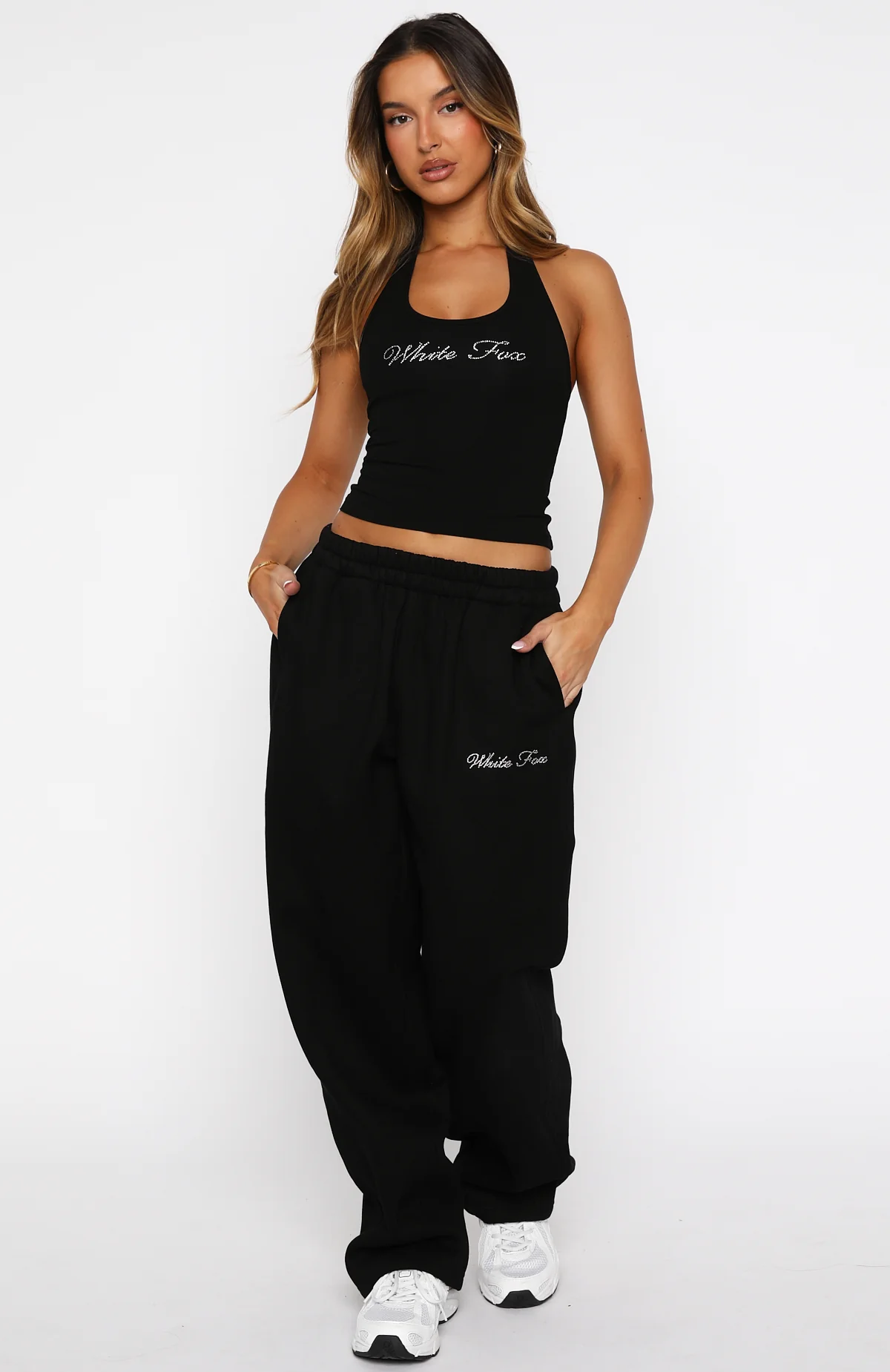 Make It Or Break It Barrel Leg Sweatpants Black - Image 2