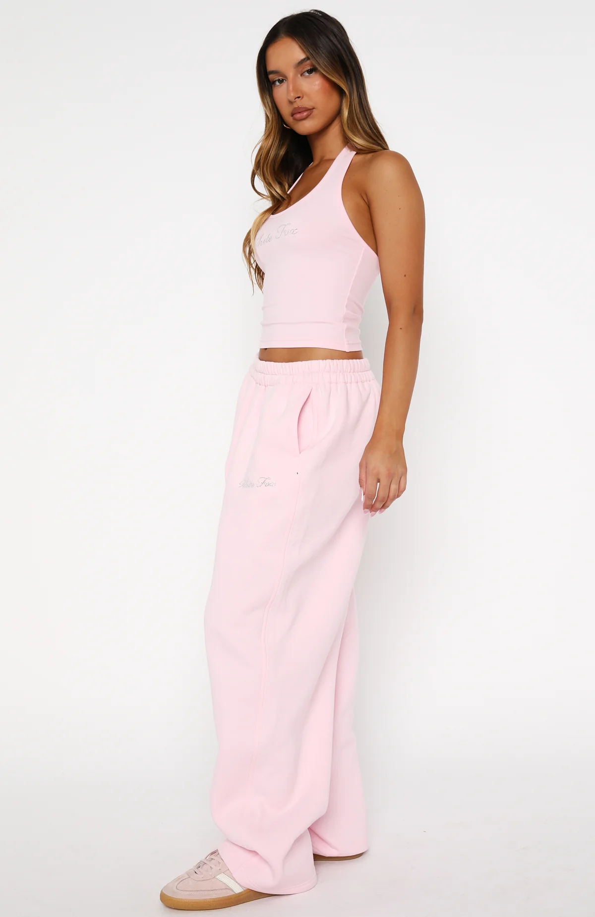 Make It Or Break It Barrel Leg Sweatpants Pink - Image 3