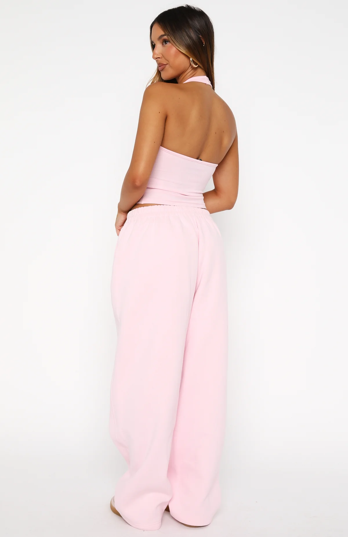 Make It Or Break It Barrel Leg Sweatpants Pink - Image 4