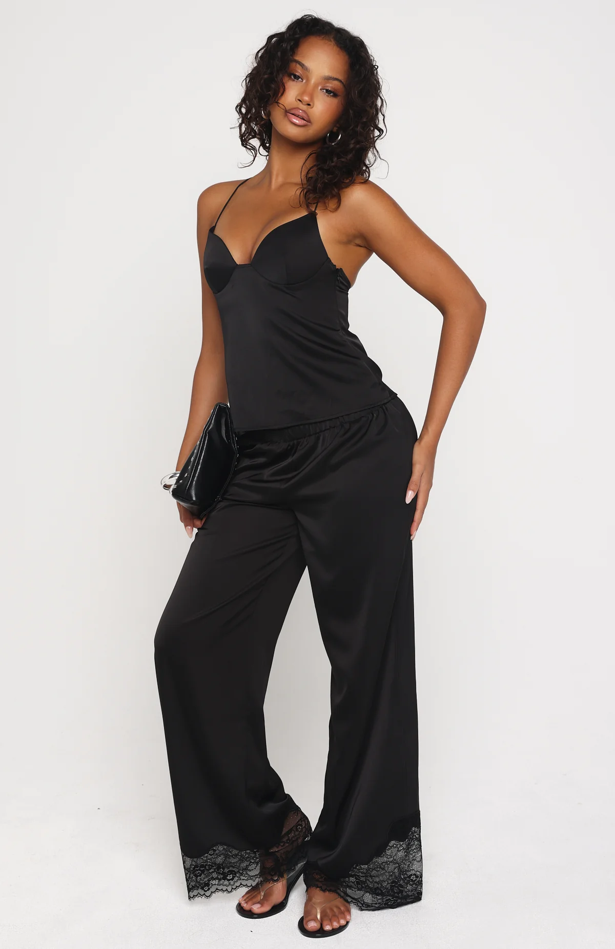 Manhattan Midnight Lace Insert Pants Black - Image 3
