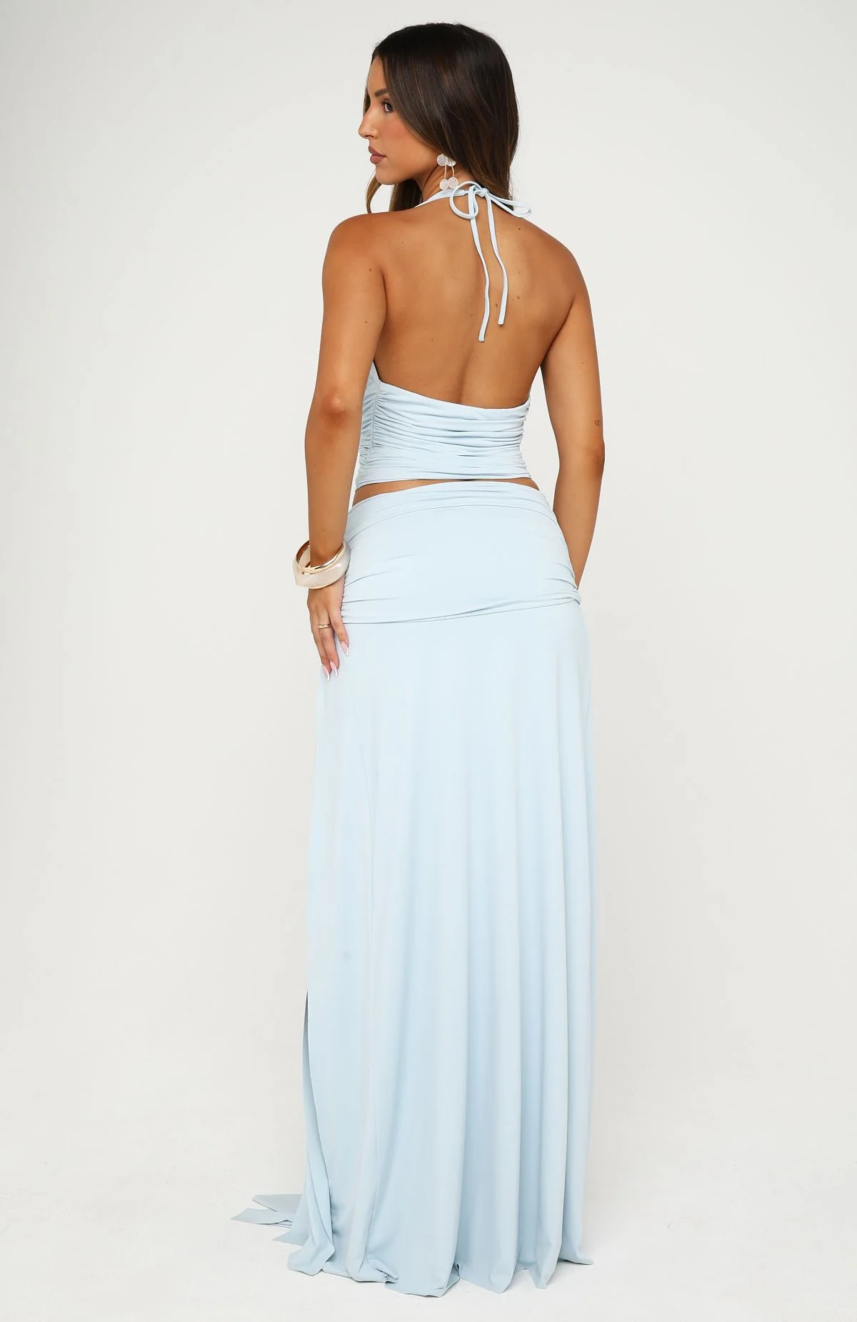 Marina Whisper Maxi Skirt Ice Blue - Image 5