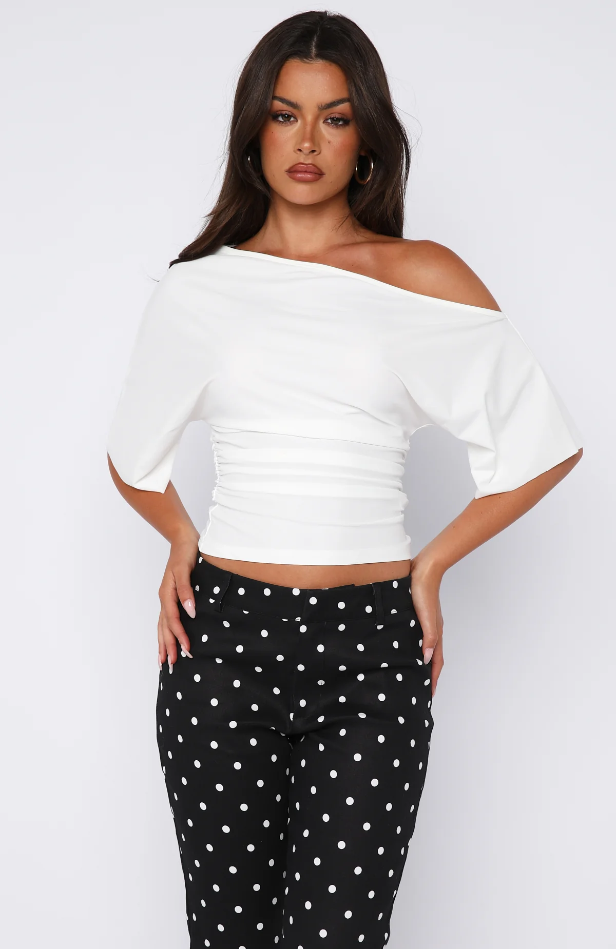 Marrakech Moments Cinched Waist Top White - Image 3