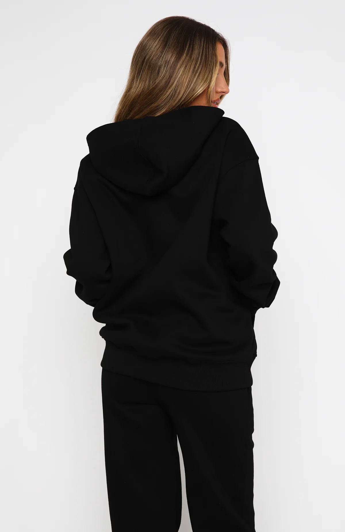 Match Your Words Oversized Hoodie Black - Image 4