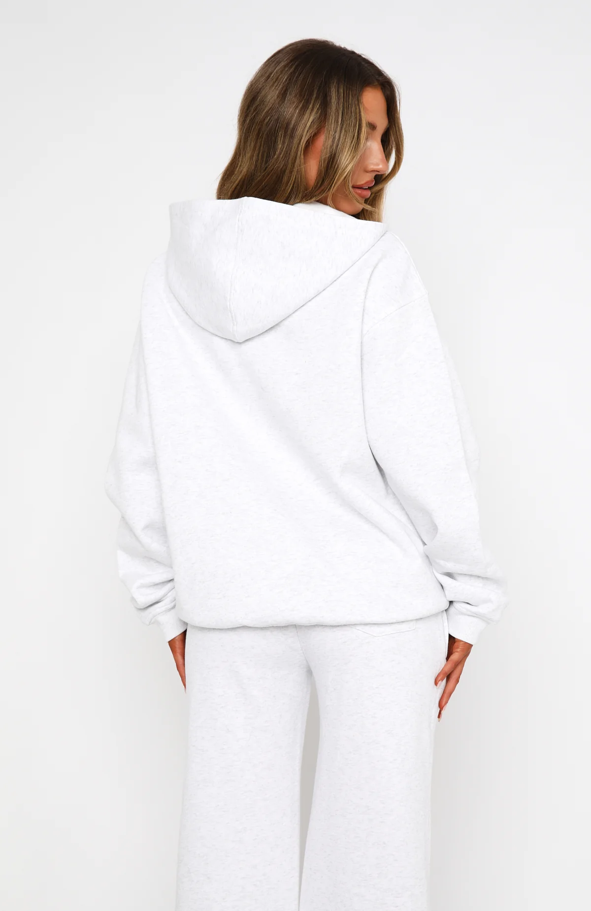 Match Your Words Oversized Hoodie Grey Marle - Image 4