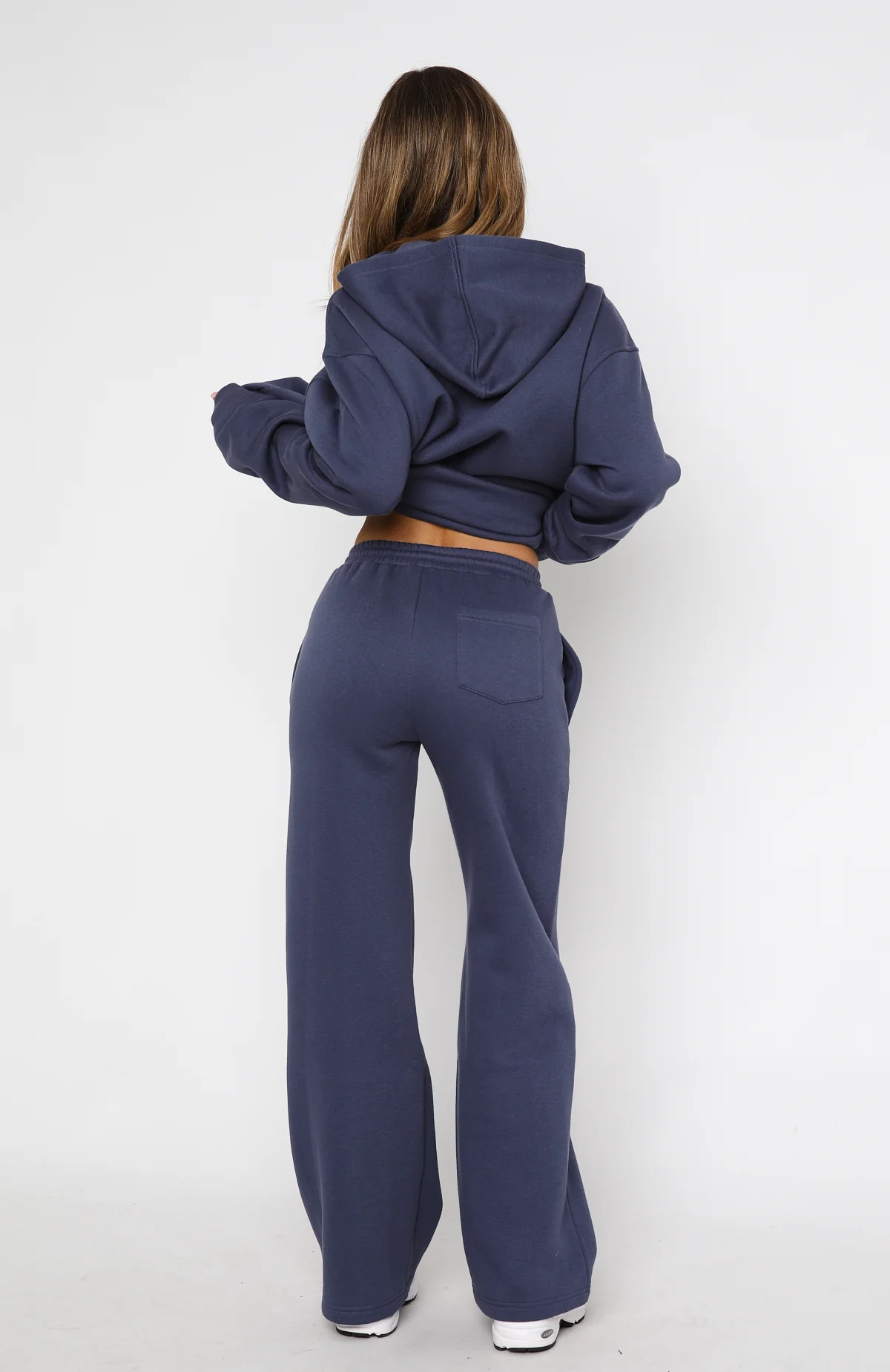 Match Your Words Wide Leg Sweatpants Navy - Image 4