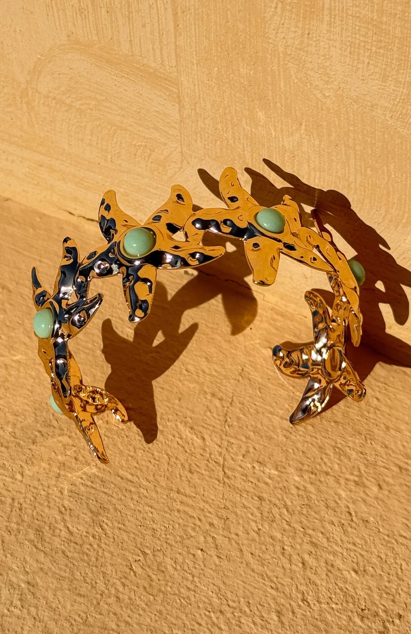 Matija Cuff Bracelet Gold - Image 5