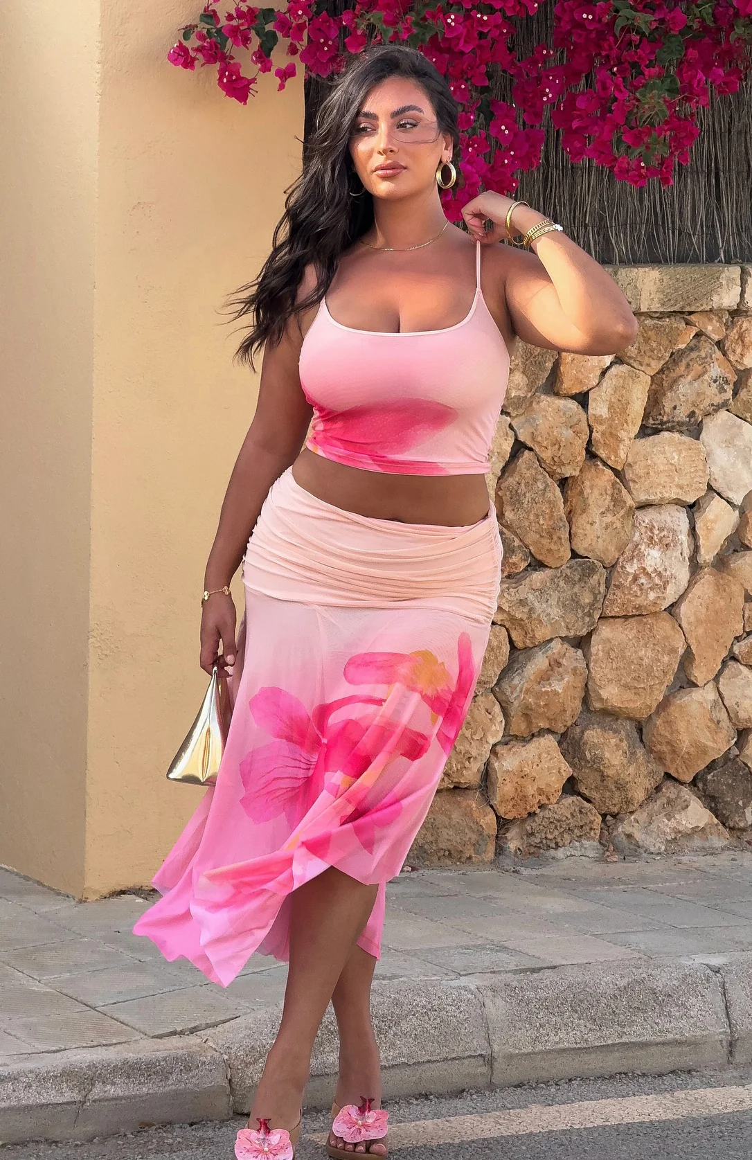 Mediterranean Mirage Midi Skirt Botanic Mirage - Image 7