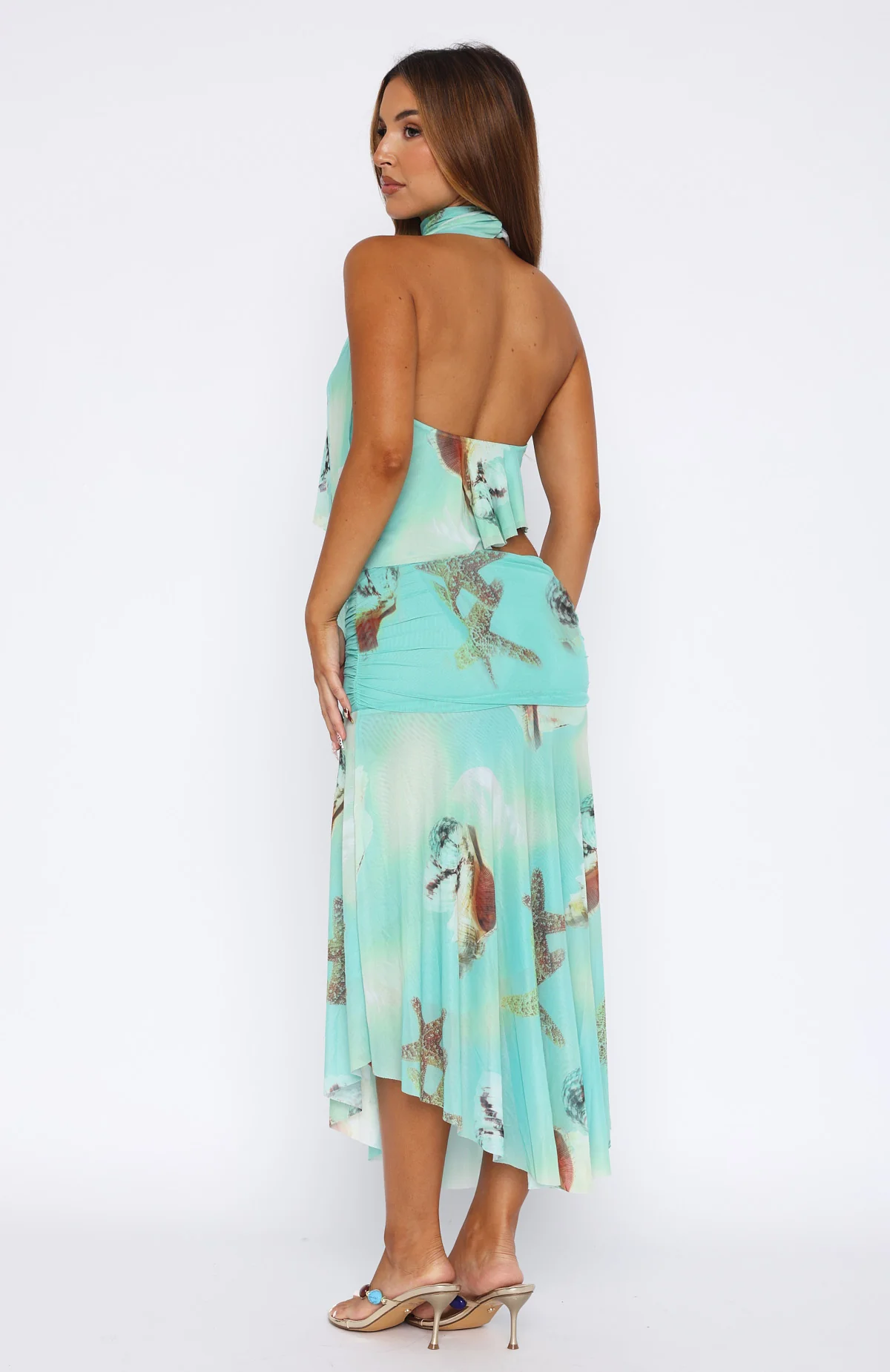 Mediterranean Mirage Midi Skirt Seaside Treasure - Image 5