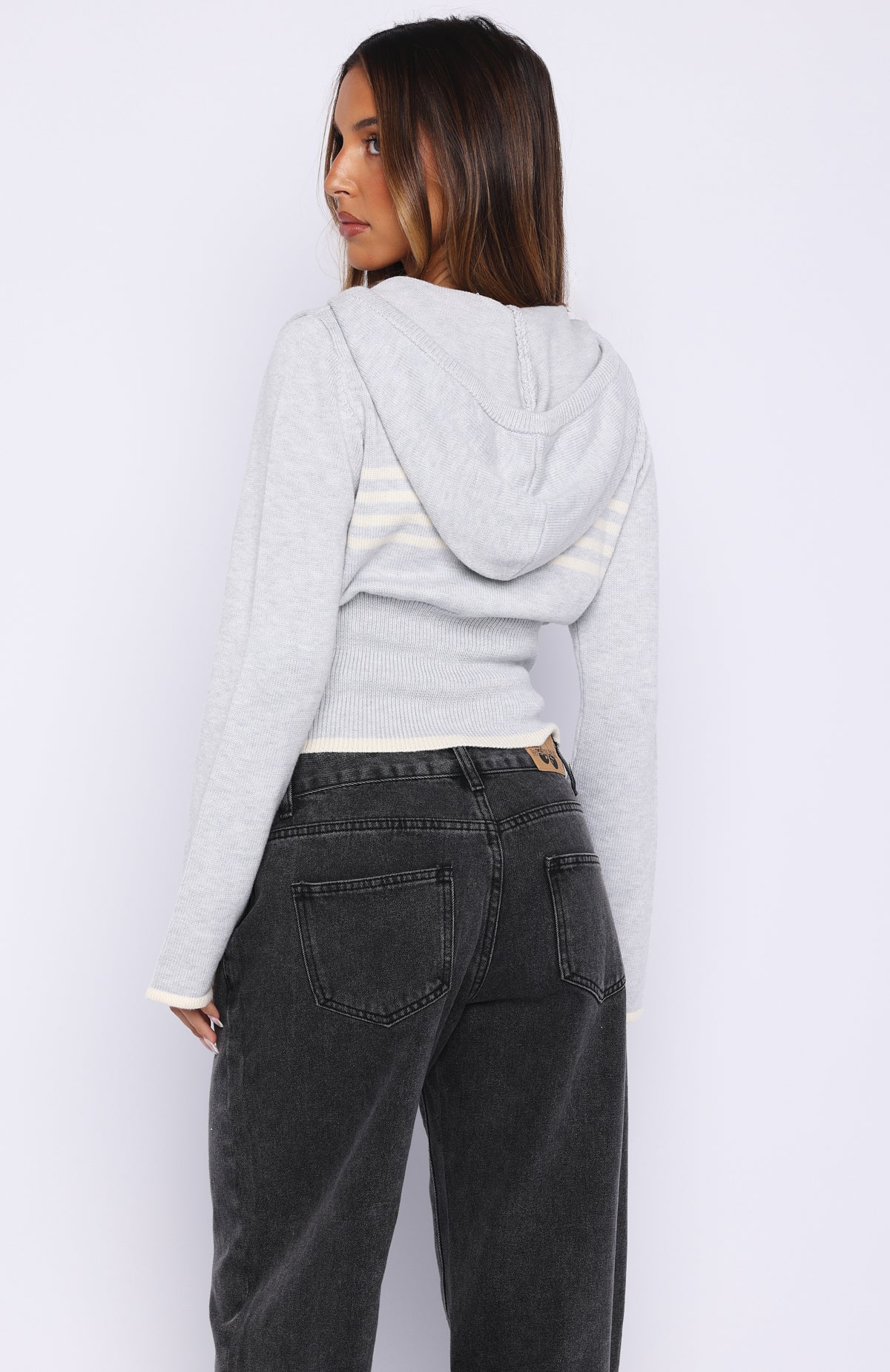 Mellisandra Knit Cardigan Grey Marle - Image 4