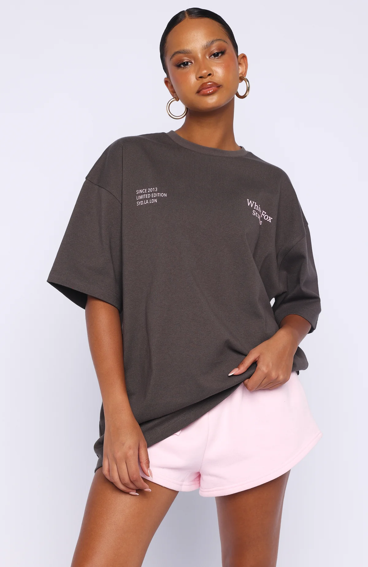 Midnight Chill Oversized Tee Charcoal - Image 3