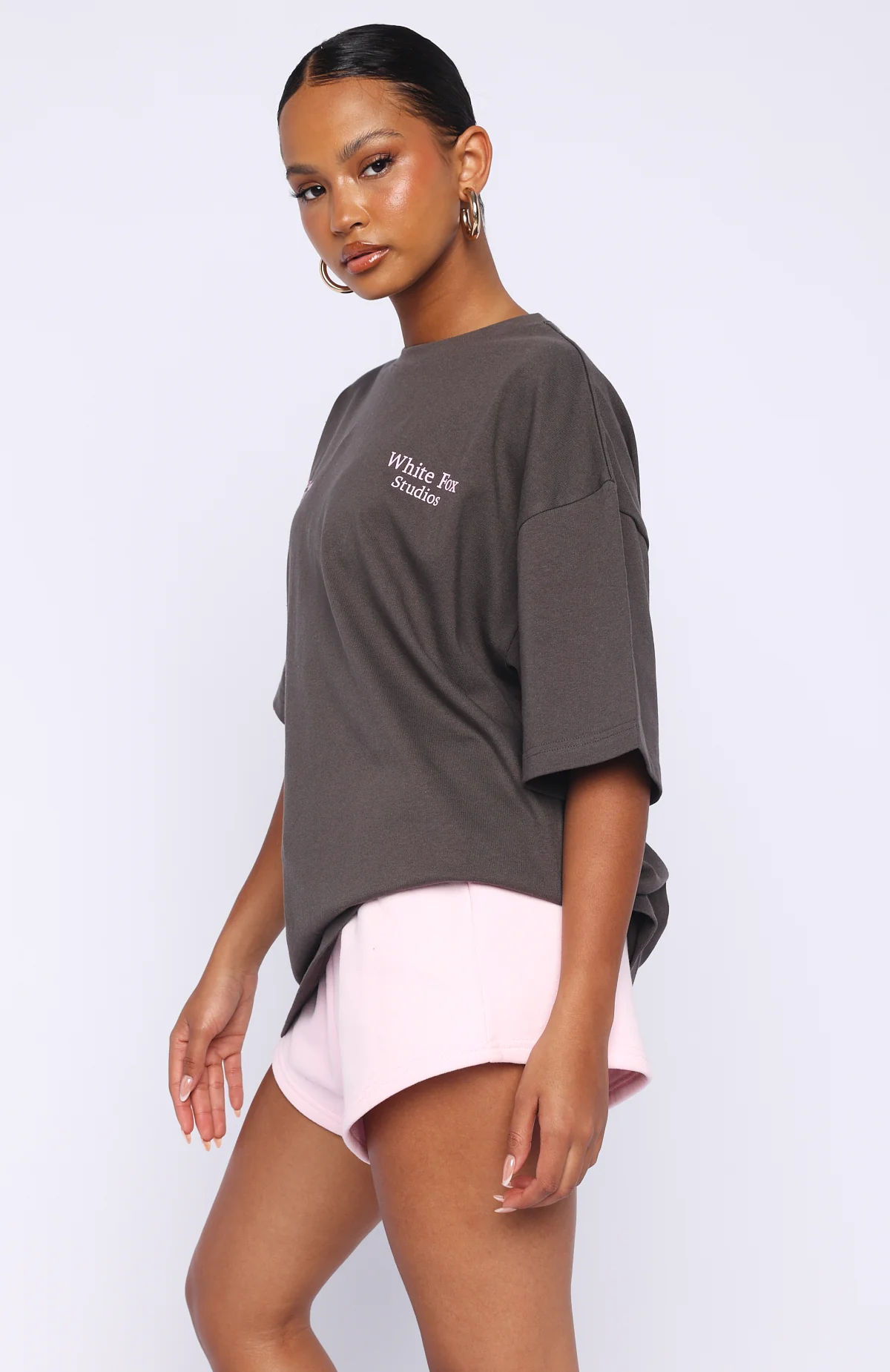 Midnight Chill Oversized Tee Charcoal - Image 4