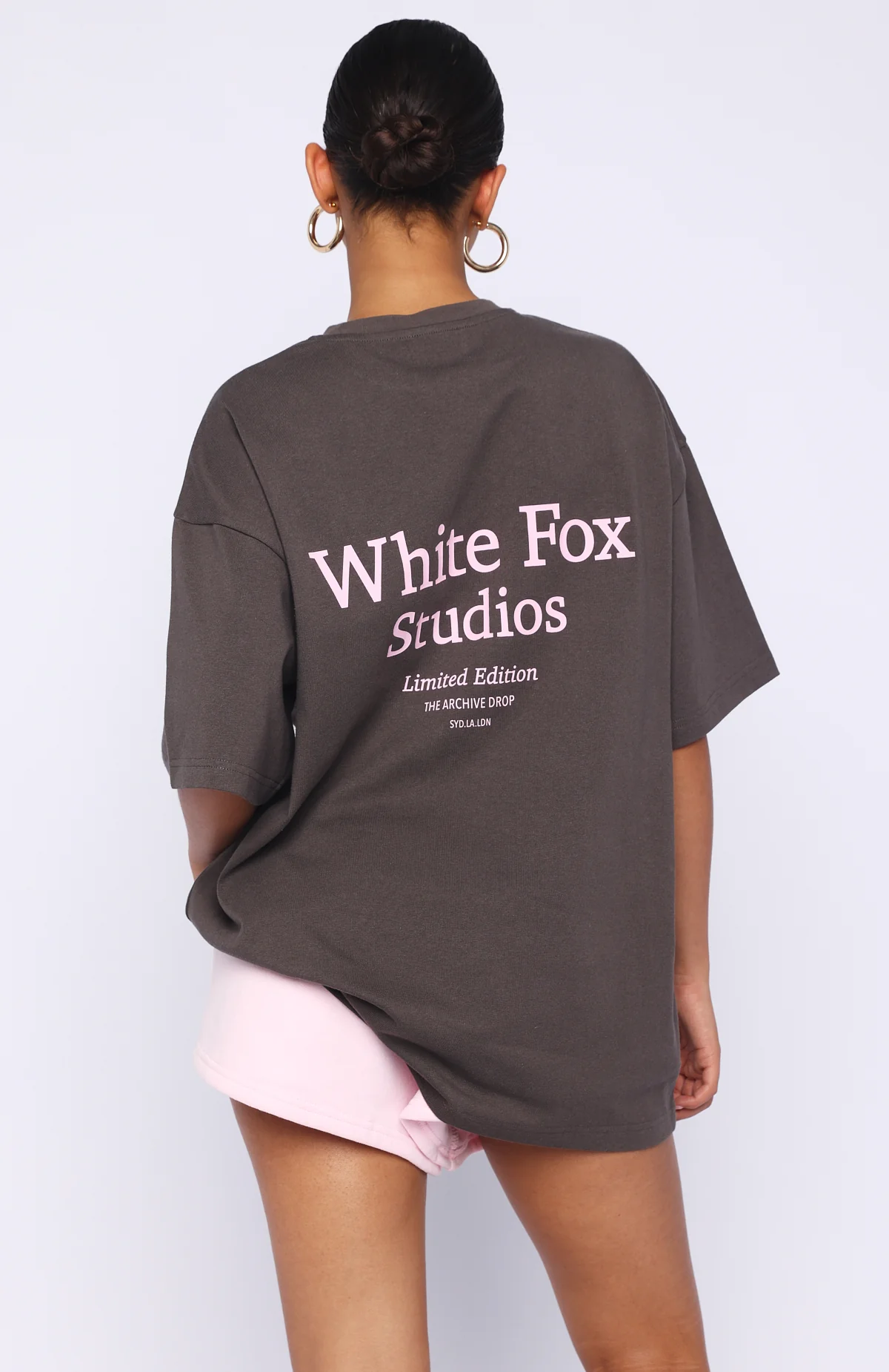 Midnight Chill Oversized Tee Charcoal - Image 5