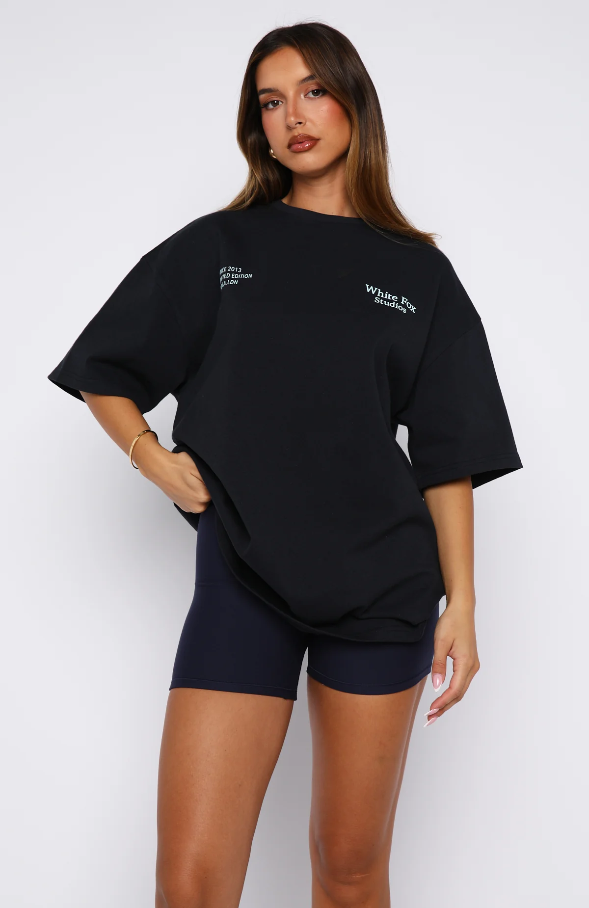 Midnight Chill Oversized Tee Navy - Image 3