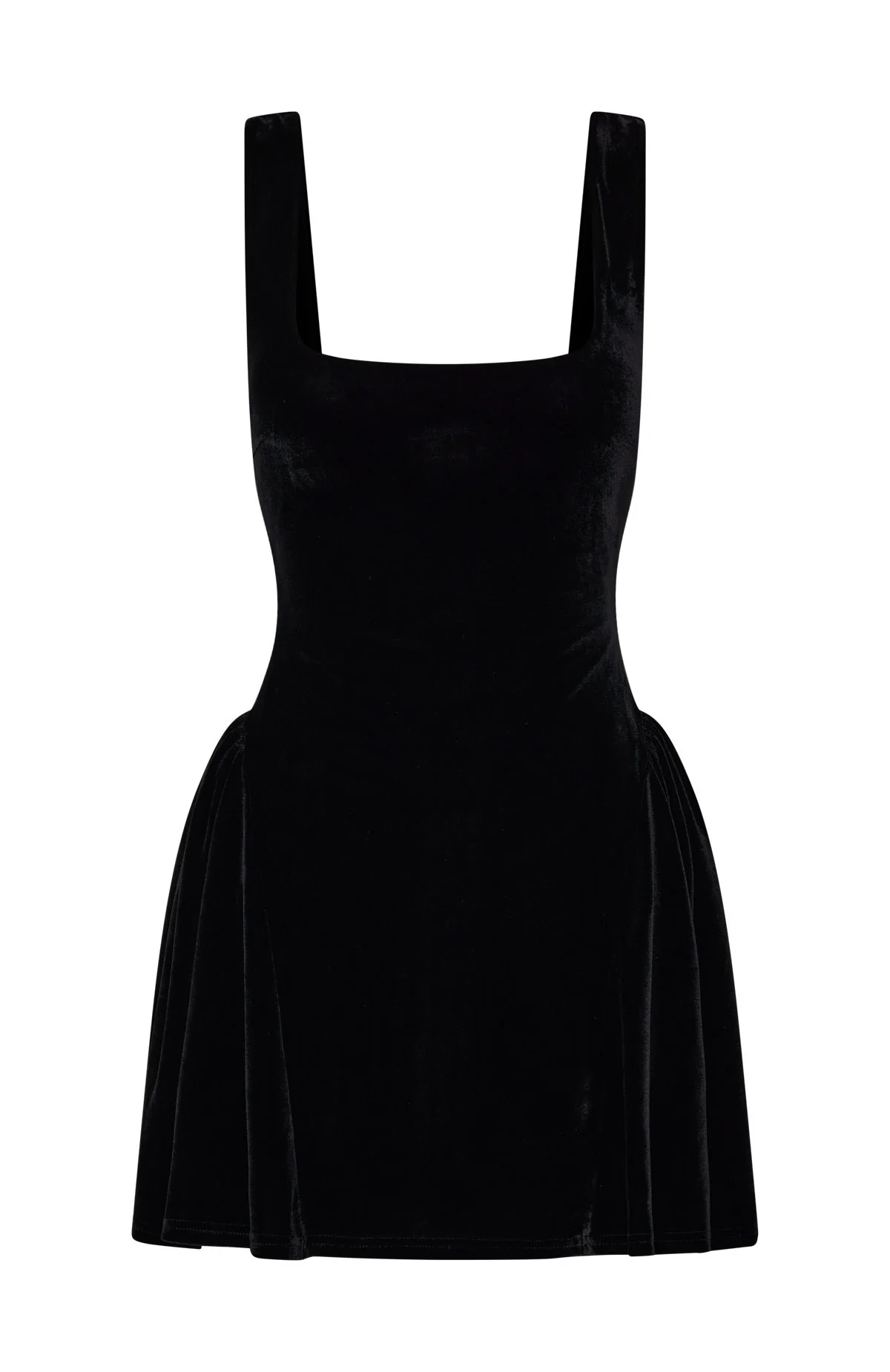 Midnight In Paris Velvet Mini Dress Black - Image 9