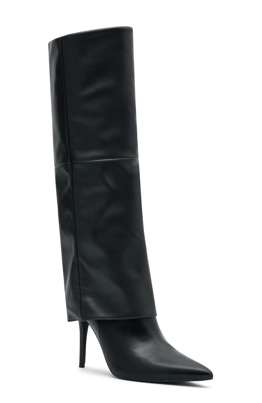 Milos Knee High Boots Black - Image 3