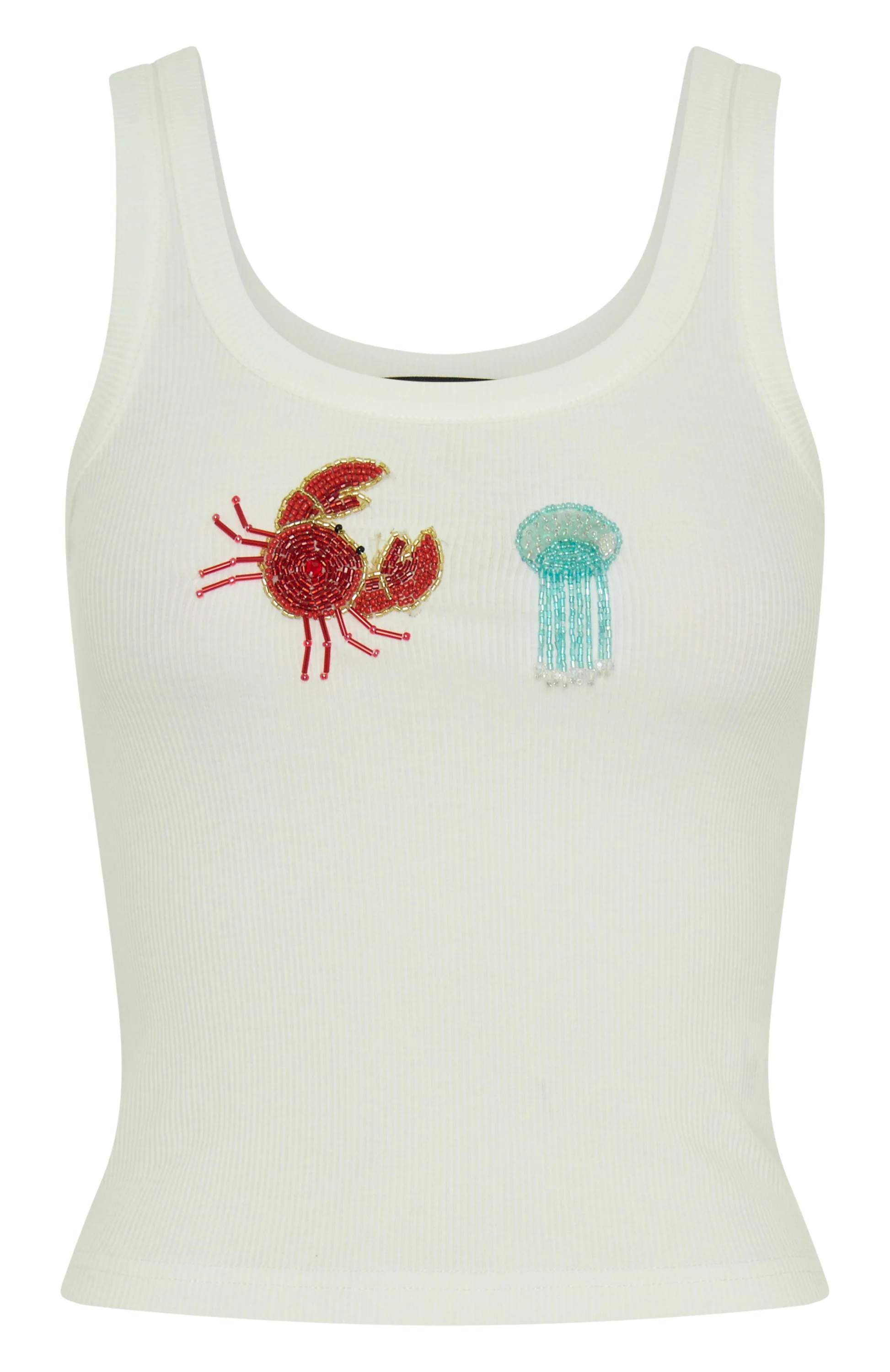 Mistral Rib Tank White - Image 5