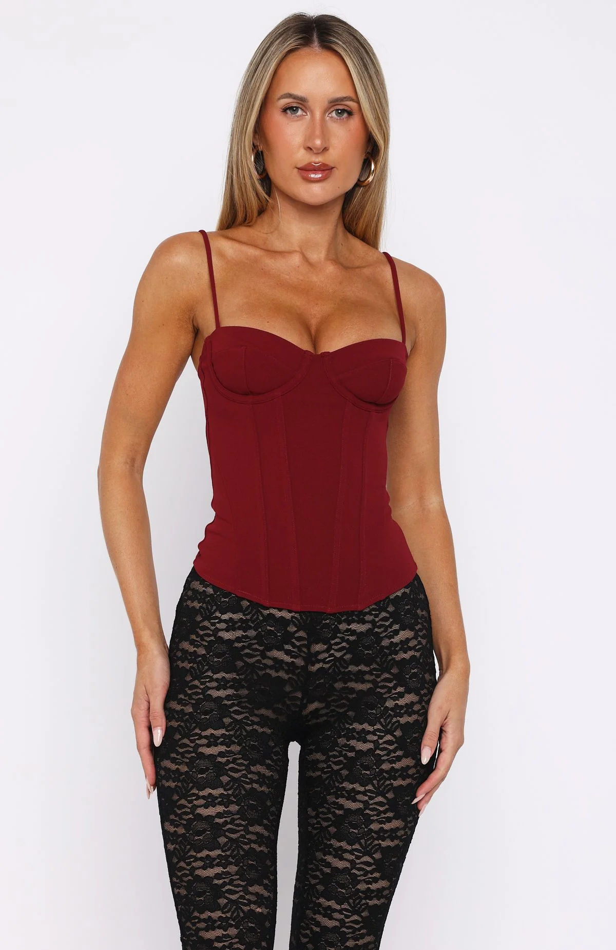 Moonlight Dance Bustier Wine - Image 2